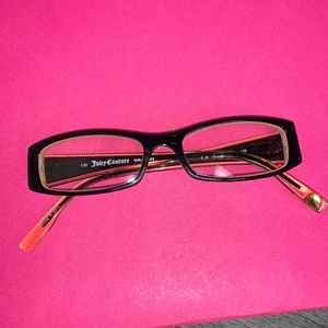 Juicy Couture 1” VivaLaJuicy black & gold frame.